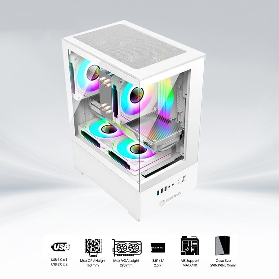 Vỏ case Coolerplus CPC-EX32W