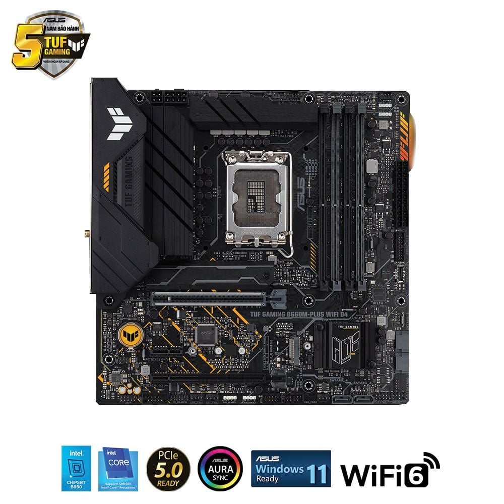 Bảng mạch ASUS TUF Gaming B660M-Plus WiFi D4