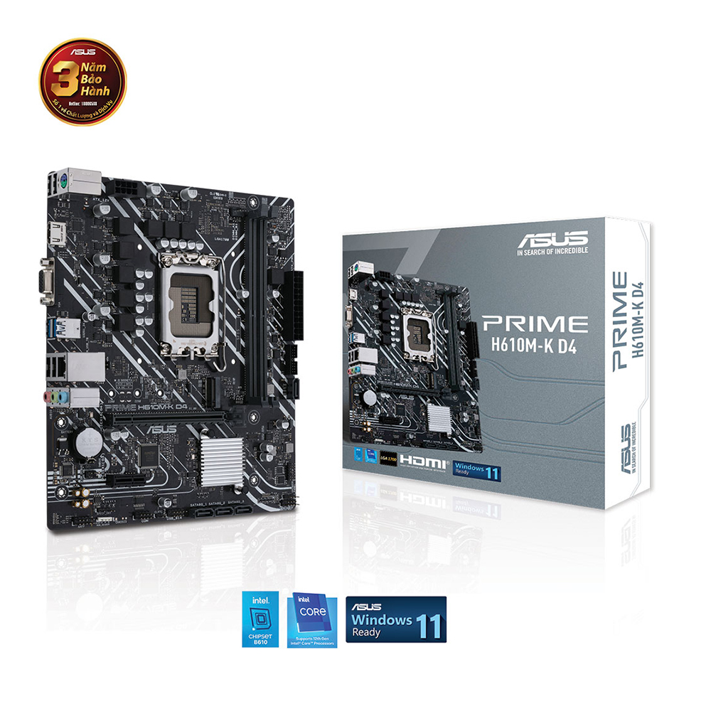 Bảng mạch chính Asus PRIME H610M-K D4