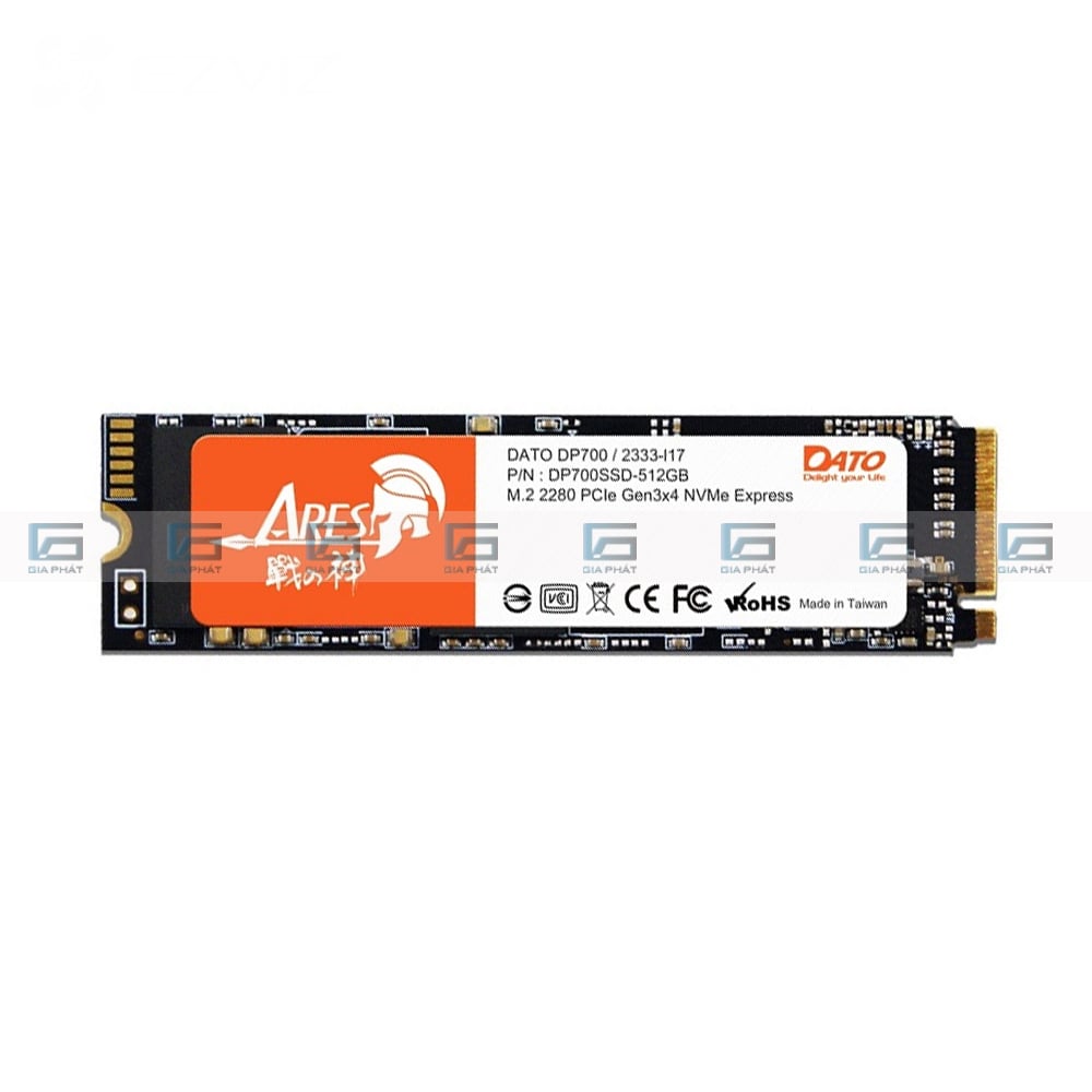 Ổ cứng SSD hiệu DATO mã PCIe NVMe DP700 512GB