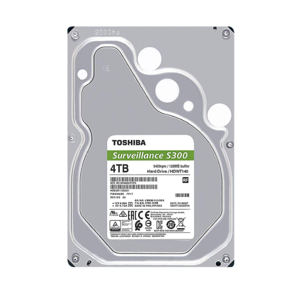 Ổ cứng GT Toshiba 3.5" S300 24x7 4TB 5400rpm 256MB, Model: HDWT840UZSVA