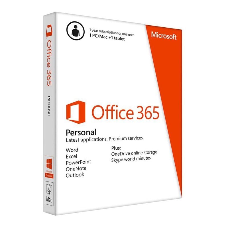 Phần mềm Microsoft Office 365 Personal English APAC EM Subscr 1YR Medialess P2