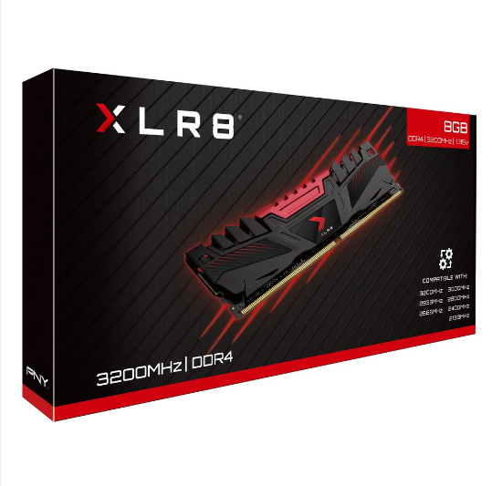 Bộ nhớ trong PNY 8GB DDR4 3200 PC4-25600-CL16-18-18-38