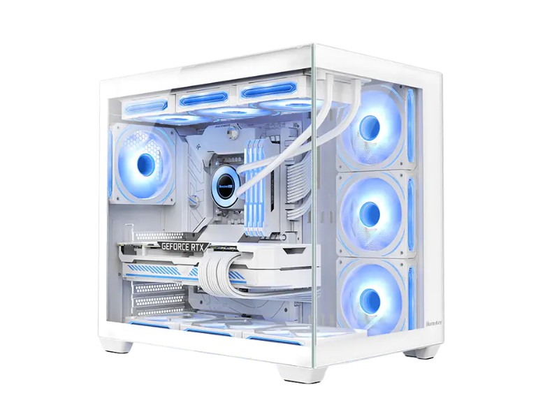Vỏ máy tính hiệu Huntkey mã S980 - màu trắng