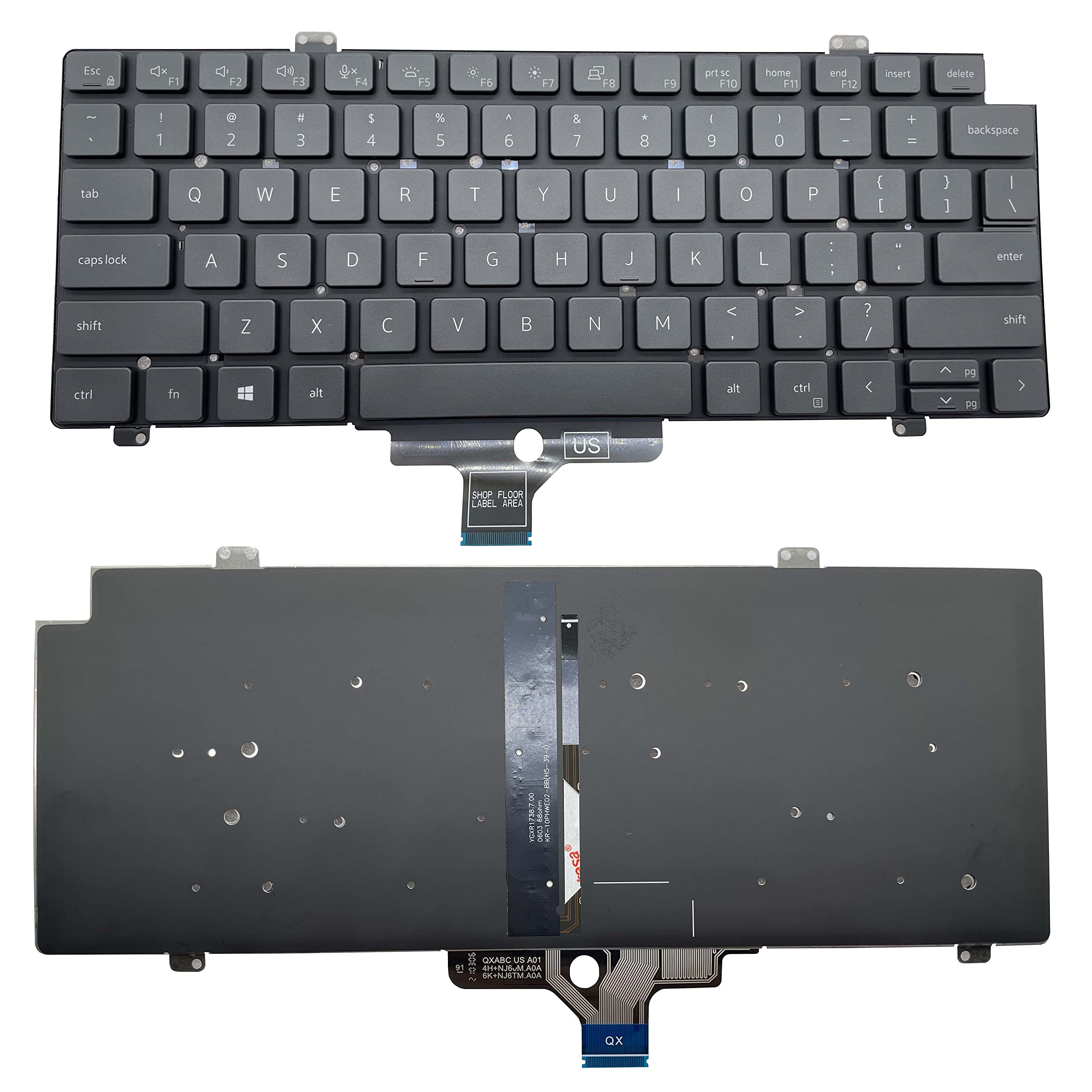 Bàn phím laptop Dell Latitude 7310, 7320, 5320, 5330, 7330 LED