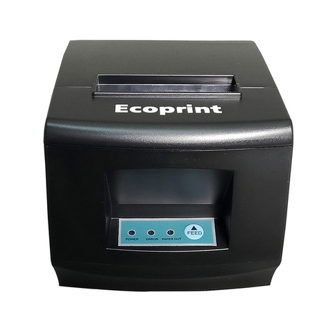 Máy in nhiệt ECOPRINT POS 8350, 2 cổng USB và LAN, màu đen, in khổ giấy 80mm