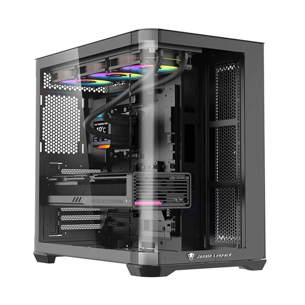 Thùng máy Case Leopard AC-01 RGB | Đen, không kèm fan