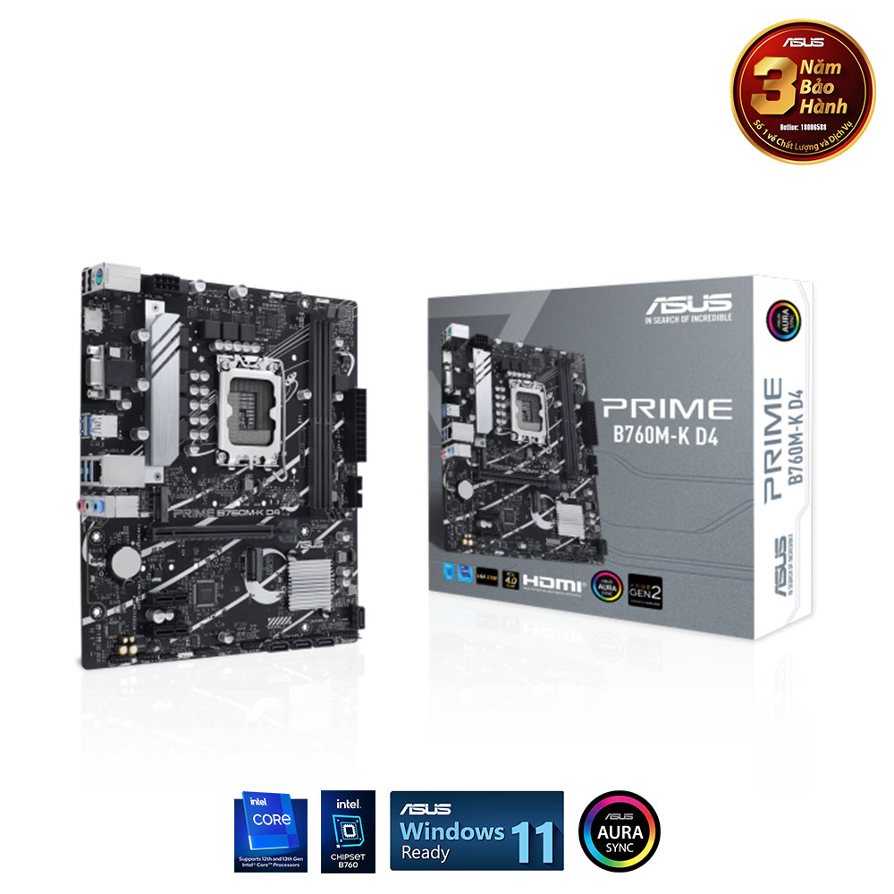 Bảng mạch ASUS PRIME B760M - K D4