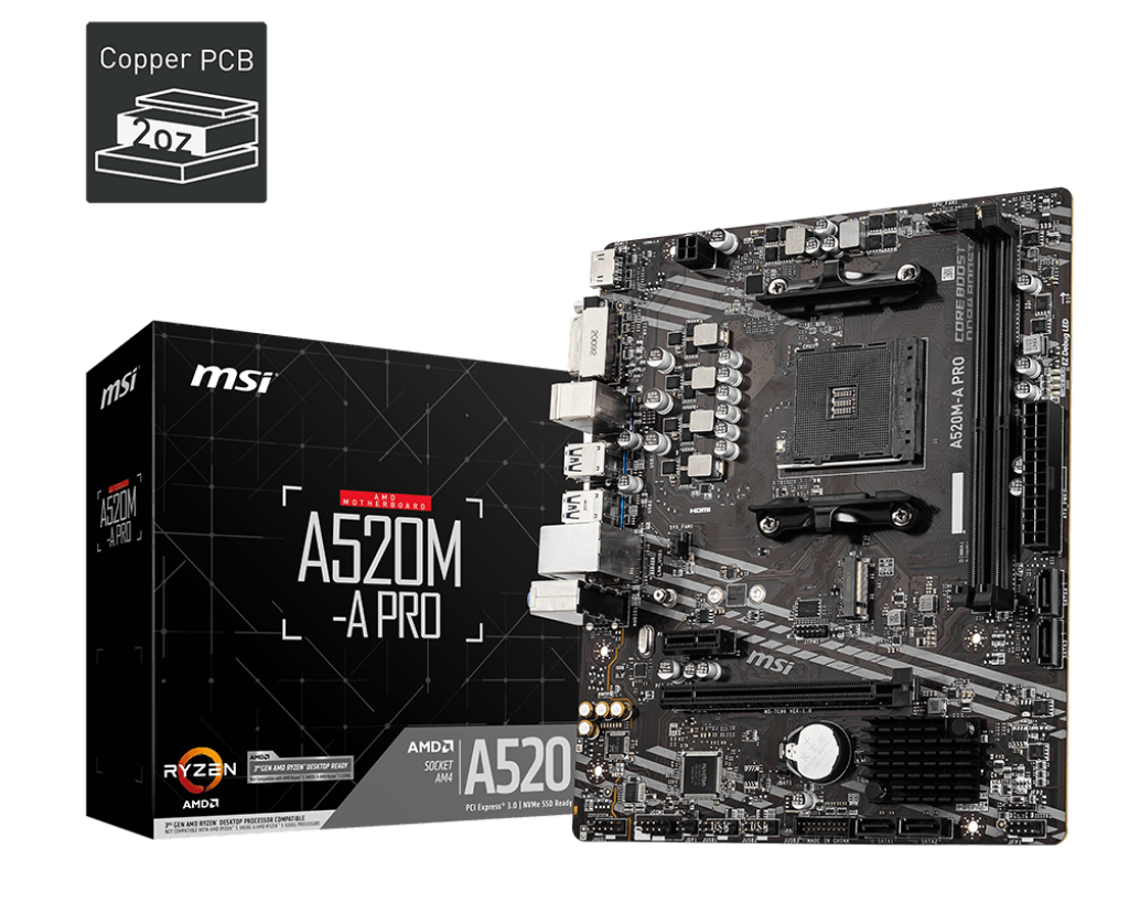 Bảng mạch chính MSI A520M-A PRO