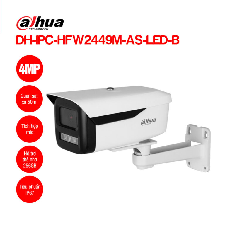 Camera DH-IPC-HFW2449M-AS-LED-B