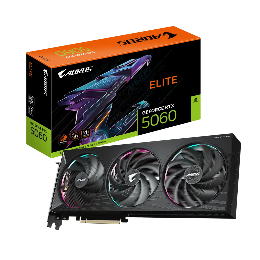 Cạc màn hình Gigabyte 8GB GV-N5060AORUS E-8GD