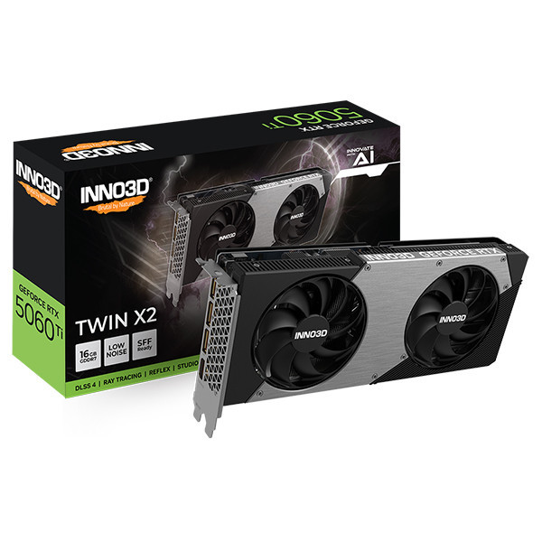 Cạc màn hình Inno3D Geforce RTX 5060 Ti 16GB Twin X2 191073N