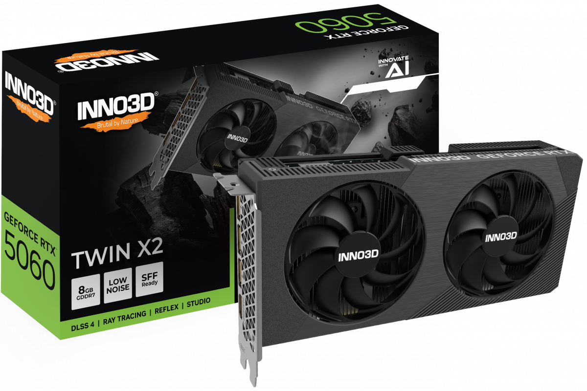 Cạc màn hình INNO3D GEFORCE RTX 5060 TWIN X2 8GB