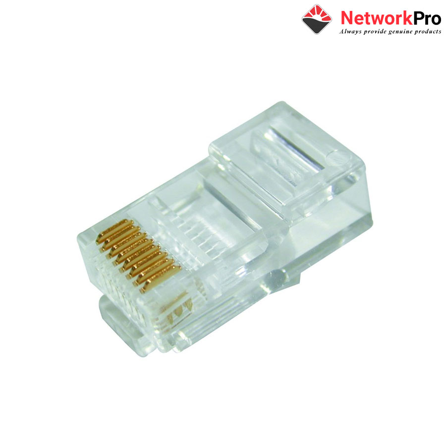 Đầu RJ45 Dintek 5E Mạ vàng