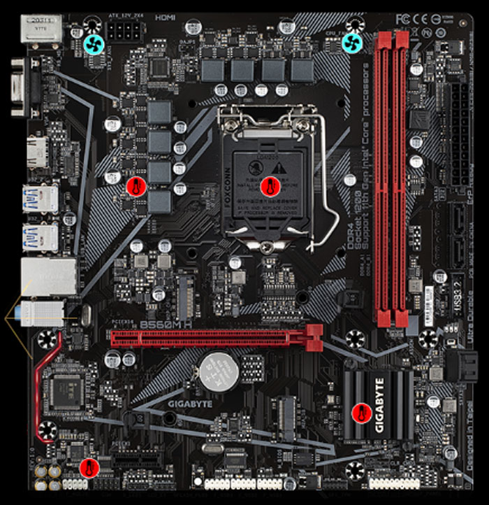 Mạch chính Gigabyte B560M H V2