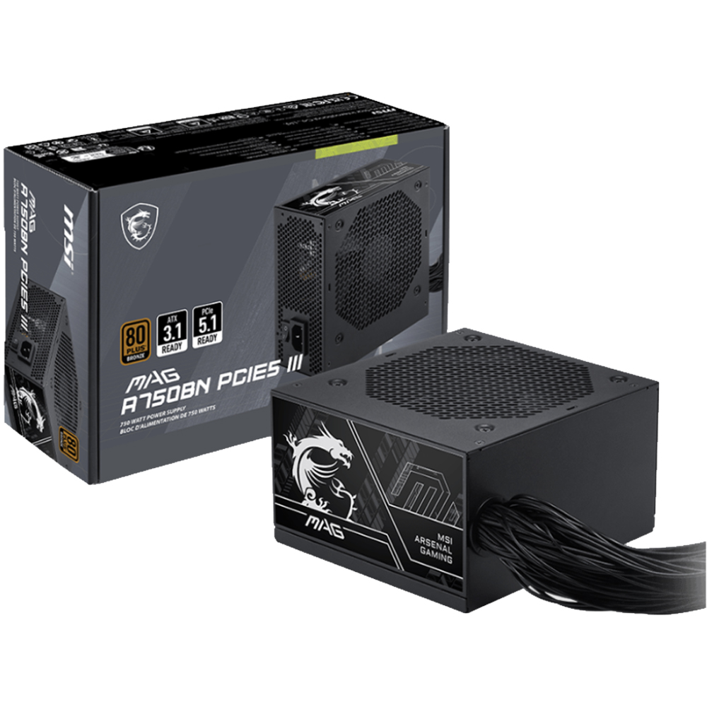 Nguồn máy tính MSI MAG A750BN PCIE5