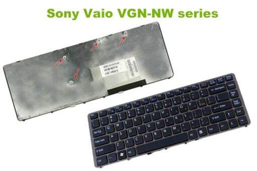 Bàn phím laptop Sony Vaio VGN-NW, VGN-NW11S, VGN-NW21MF, VGN-NW240F, VGN-NW250F, VGN-NW270F (VGN-NW) Đen