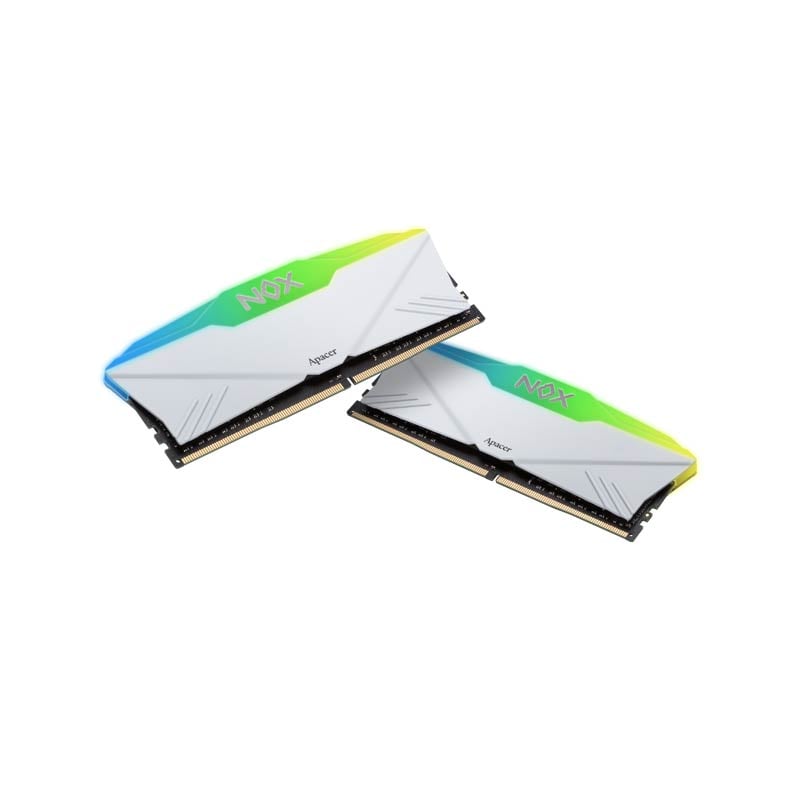 Bộ nhớ máy tính Apacer DDR4 8G 3200 OC NOX RGB AURA2 WHITE