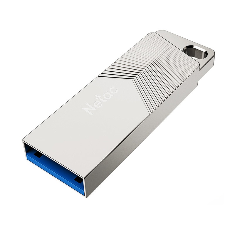 USB Netac UM1 64GB Pearl Nickel (USB 3.2, Flash Drive, 150MB/s)