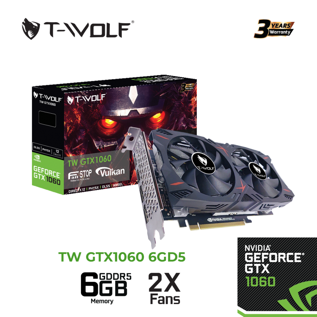 Card màn hình T-WOLF TW-GTX1060 6G D5