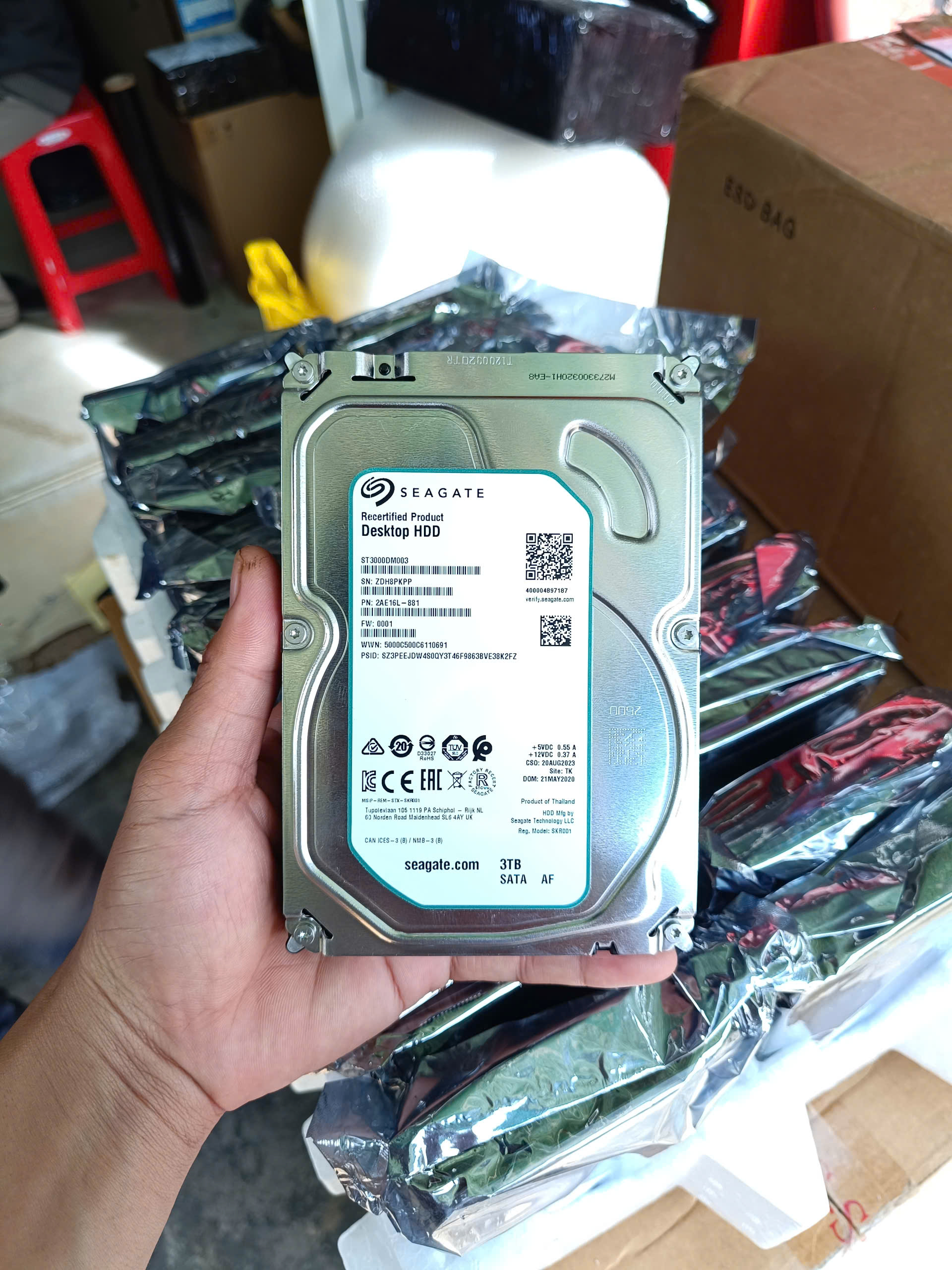 Ổ cứng HDD Seagate 3TB full vat