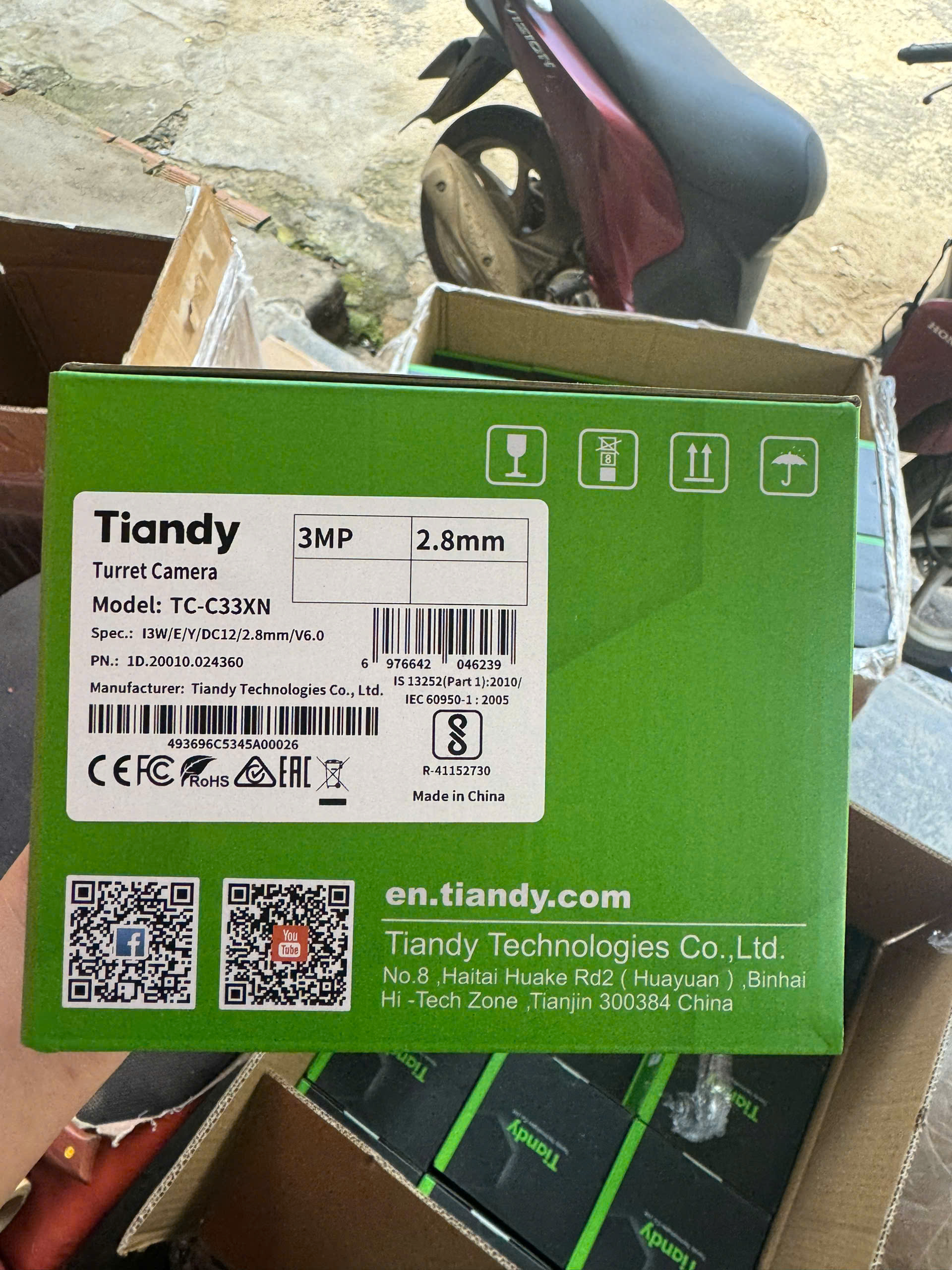 Camera IP Tiandy TC-C33XN 3MP dome chính hãng